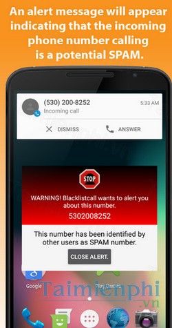 download blacklistcall block numbers cho android